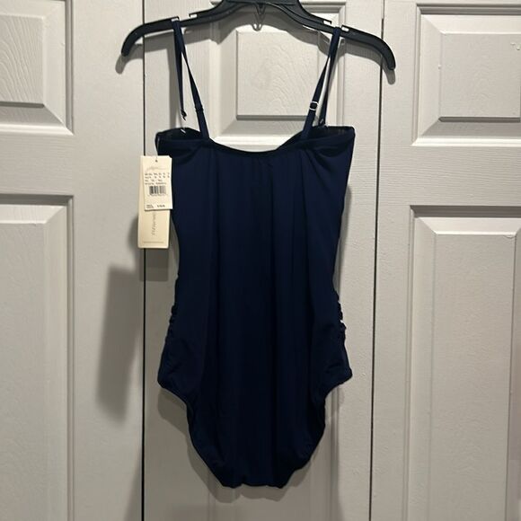 NWT Gottex Navy One-Piece Bathing Suit, Size 12 - Picture 5 of 9